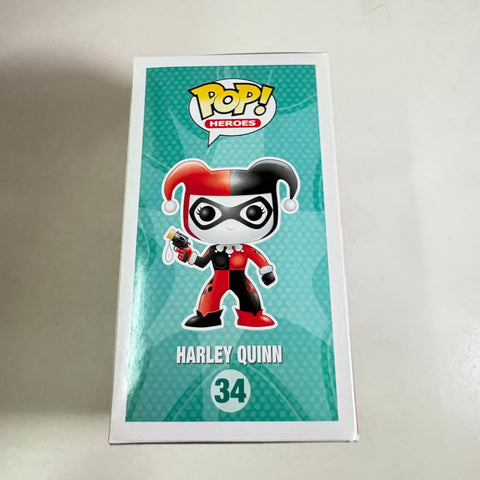 BOX FLAWS VIEW PHOTOS Harley Quinn  - DC Funko Pop 34 Vinyl Figure