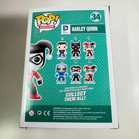 BOX FLAWS VIEW PHOTOS Harley Quinn  - DC Funko Pop 34 Vinyl Figure