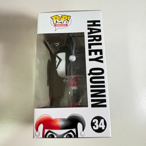 BOX FLAWS VIEW PHOTOS Harley Quinn  - DC Funko Pop 34 Vinyl Figure