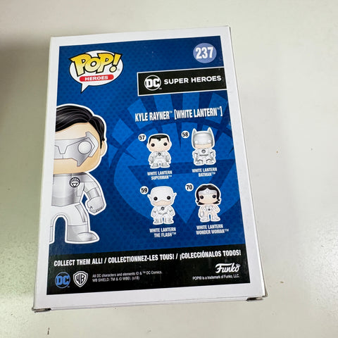 Kyle Rayne (White Lantern)  - DC Funko Pop 237 Vinyl Figure GLOW IN THE DARK Exclusive