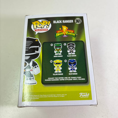 BOX FLAWS VIEW PHOTOS Black Ranger - Power Rangers Funko Pop 361 Vinyl Figure (11.4 Cm L × 8.9 Cm W × 15.9 Cm H)