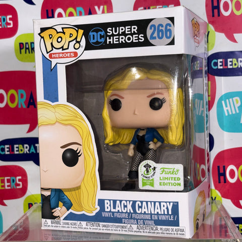 BOX FLAWS VIEW PHOTOS Black Canary  - DC Funko Pop 266 Vinyl Figure Convention Exclusive