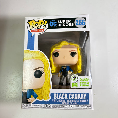 BOX FLAWS VIEW PHOTOS Black Canary  - DC Funko Pop 266 Vinyl Figure Convention Exclusive