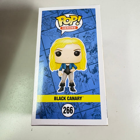 BOX FLAWS VIEW PHOTOS Black Canary  - DC Funko Pop 266 Vinyl Figure Convention Exclusive