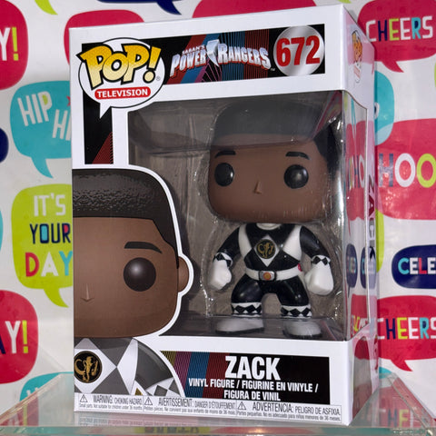 Black Ranger/Zack - Power Rangers Funko Pop 672 Vinyl Figure (11.4 Cm L × 8.9 Cm W × 15.9 Cm H)