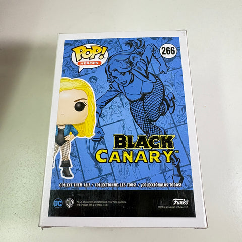 BOX FLAWS VIEW PHOTOS Black Canary  - DC Funko Pop 266 Vinyl Figure Convention Exclusive