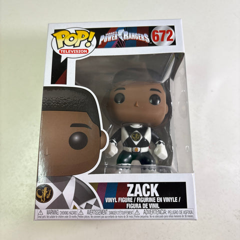 Black Ranger/Zack - Power Rangers Funko Pop 672 Vinyl Figure (11.4 Cm L × 8.9 Cm W × 15.9 Cm H)