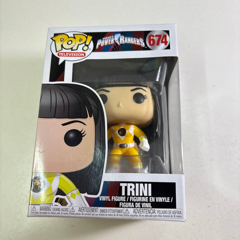 Yellow Ranger/Trini - Power Rangers Funko Pop 674 Vinyl Figure (11.4 Cm L × 8.9 Cm W × 15.9 Cm H)