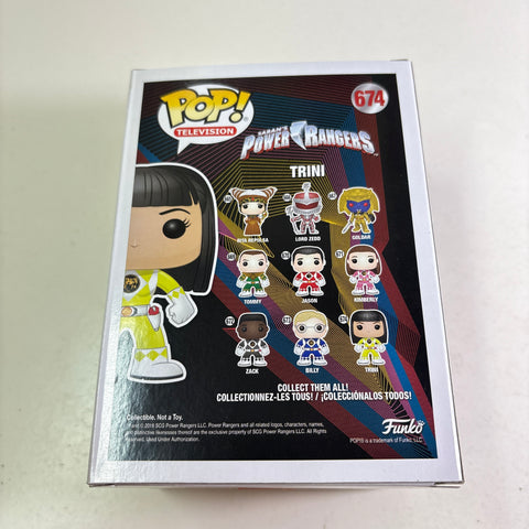 Yellow Ranger/Trini - Power Rangers Funko Pop 674 Vinyl Figure (11.4 Cm L × 8.9 Cm W × 15.9 Cm H)