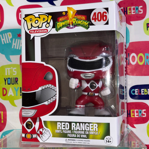 Red Ranger - Power Rangers Funko Pop 406 Vinyl Figure (11.4 Cm L × 8.9 Cm W × 15.9 Cm H)