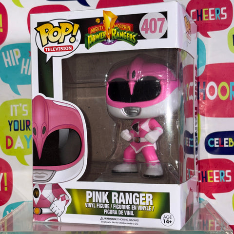Pink Ranger - Power Rangers Funko Pop 407 Vinyl Figure (11.4 Cm L × 8.9 Cm W × 15.9 Cm H)
