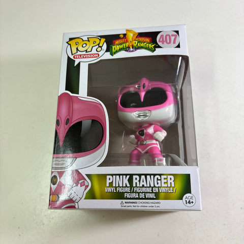 Pink Ranger - Power Rangers Funko Pop 407 Vinyl Figure (11.4 Cm L × 8.9 Cm W × 15.9 Cm H)