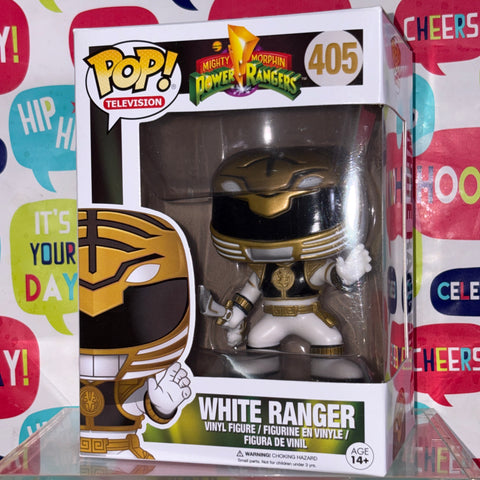 White Ranger - Power Rangers Funko Pop 405 Vinyl Figure (11.4 Cm L × 8.9 Cm W × 15.9 Cm H)