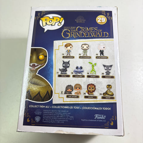 BOX FLAWS VIEW PHOTOS Nagini - Harry Potter Fantastic Beasts Funko Pop 29 Vinyl Figure (11.4 Cm L × 8.9 Cm W × 15.9 Cm H)