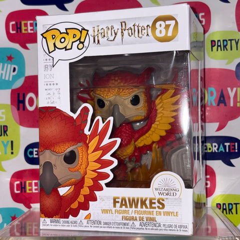 BOX FLAWS VIEW PHOTOS Fawkes - Harry Potter Fantastic Beasts Funko Pop 87 Vinyl Figure (11.4 Cm L × 8.9 Cm W × 15.9 Cm H)