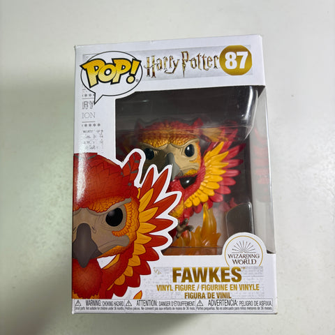BOX FLAWS VIEW PHOTOS Fawkes - Harry Potter Fantastic Beasts Funko Pop 87 Vinyl Figure (11.4 Cm L × 8.9 Cm W × 15.9 Cm H)