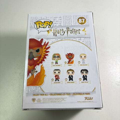 BOX FLAWS VIEW PHOTOS Fawkes - Harry Potter Fantastic Beasts Funko Pop 87 Vinyl Figure (11.4 Cm L × 8.9 Cm W × 15.9 Cm H)