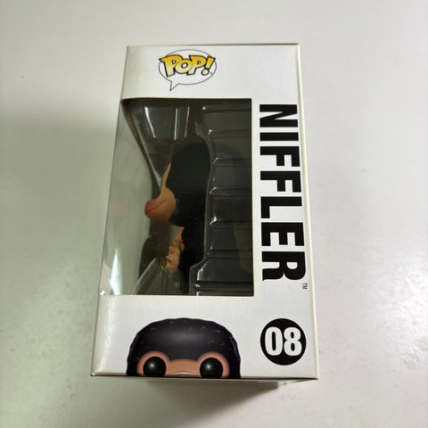 BOX FLAWS VIEW PHOTOS Niffler FLOCKED - Harry Potter Fantastic Beasts Funko Pop Vinyl Figure (11.4 Cm L × 8.9 Cm W × 15.9 Cm H)