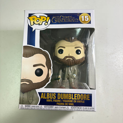 BOX FLAWS VIEW PHOTOS Albus Dumbledore - Harry Potter Fantastic Beasts Funko Pop 15 Vinyl Figure (11.4 Cm L × 8.9 Cm W × 15.9 Cm H)