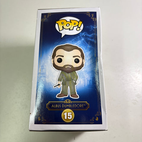 BOX FLAWS VIEW PHOTOS Albus Dumbledore - Harry Potter Fantastic Beasts Funko Pop 15 Vinyl Figure (11.4 Cm L × 8.9 Cm W × 15.9 Cm H)