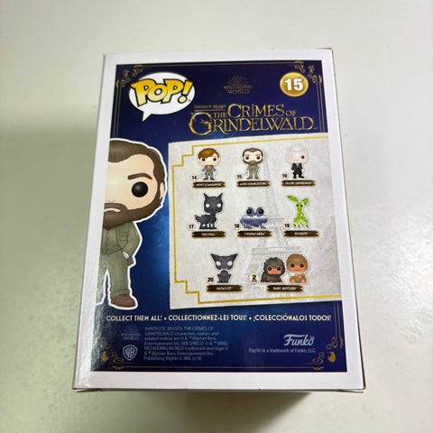 BOX FLAWS VIEW PHOTOS Albus Dumbledore - Harry Potter Fantastic Beasts Funko Pop 15 Vinyl Figure (11.4 Cm L × 8.9 Cm W × 15.9 Cm H)