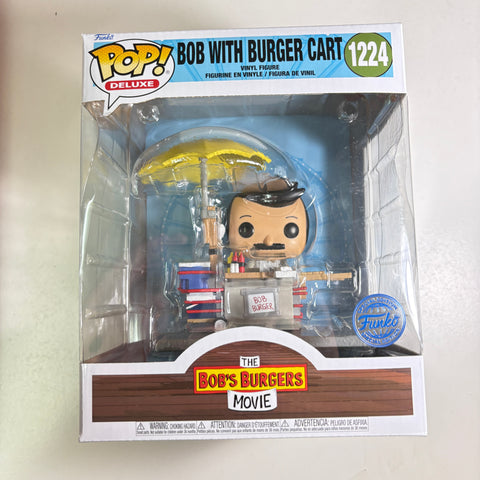 Bob Belcher with Burger Cart - Bob's Burgers Funko Pop 1224 Vinyl Figure Exclusive