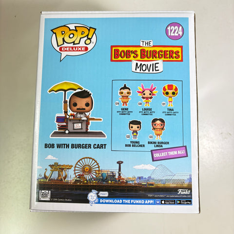 Bob Belcher with Burger Cart - Bob's Burgers Funko Pop 1224 Vinyl Figure Exclusive