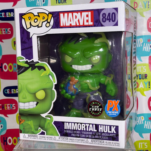 Hulk (Immortal) GLOW CHASE - Funko Pop 840 Vinyl Figure Exclusive