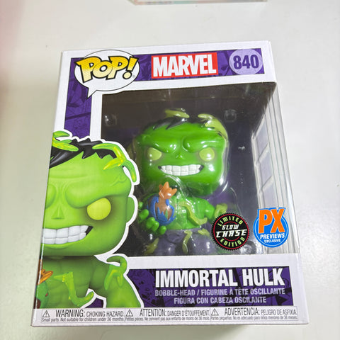 Hulk (Immortal) GLOW CHASE - Funko Pop 840 Vinyl Figure Exclusive