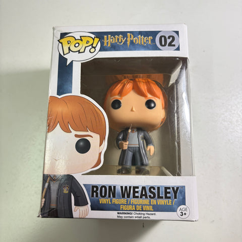 BOX FLAWS VIEW PHOTOS Ron Weasley - Harry Potter Funko Pop 02 Vinyl Figure (11.4 Cm L × 8.9 Cm W × 15.9 Cm H)