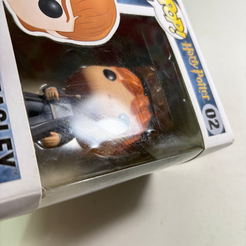 BOX FLAWS VIEW PHOTOS Ron Weasley - Harry Potter Funko Pop 02 Vinyl Figure (11.4 Cm L × 8.9 Cm W × 15.9 Cm H)