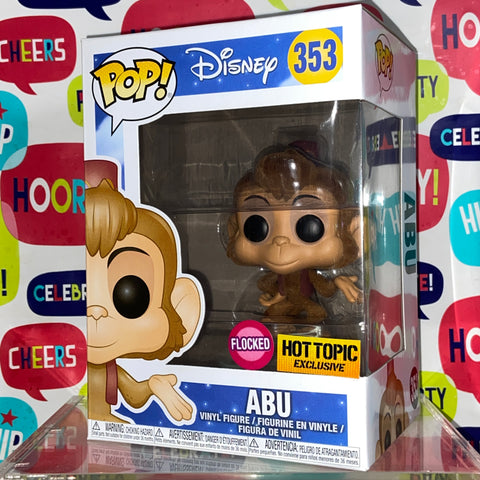 Aladdin - Abu (Flocked) Disney Funko Pop 353 Hot Topic Exclusive