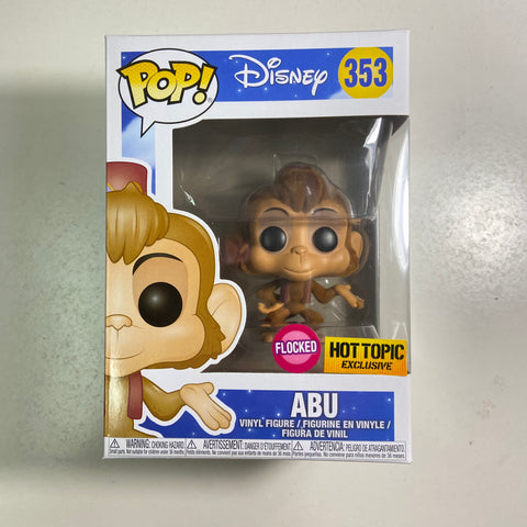 Aladdin - Abu (Flocked) Disney Funko Pop 353 Hot Topic Exclusive