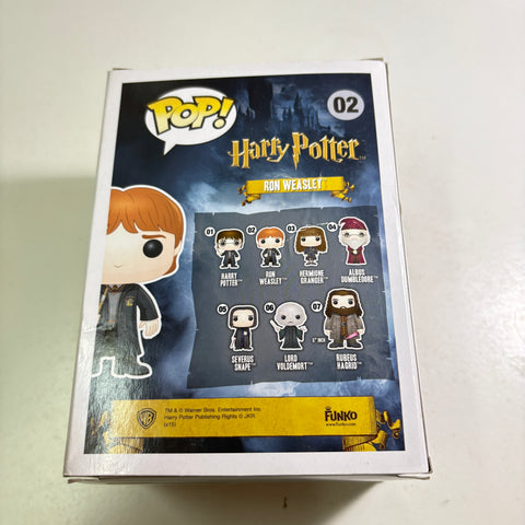 BOX FLAWS VIEW PHOTOS Ron Weasley - Harry Potter Funko Pop 02 Vinyl Figure (11.4 Cm L × 8.9 Cm W × 15.9 Cm H)