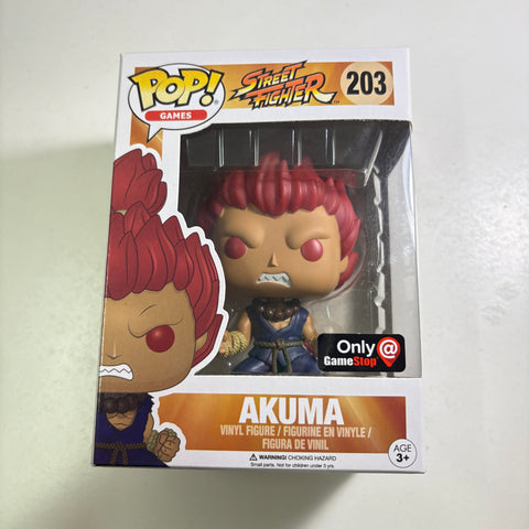 Akuma - Street Fighter Funko Pop 203 Vinyl Figure (11.4 Cm L × 8.9 Cm W × 15.9 Cm H)