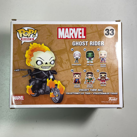 Ghost Rider (Glow in the Dark) - Marvel Funko Pop Ride 33 PX Preview Exclusive