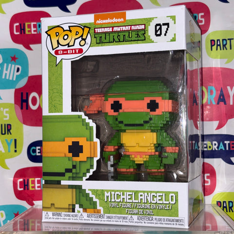 Michelangelo 8-BIT - Teenage Mutant Ninja Turtle TMNT Funko Pop Vinyl Figure (11.4 Cm L × 8.9 Cm W × 15.9 Cm H)