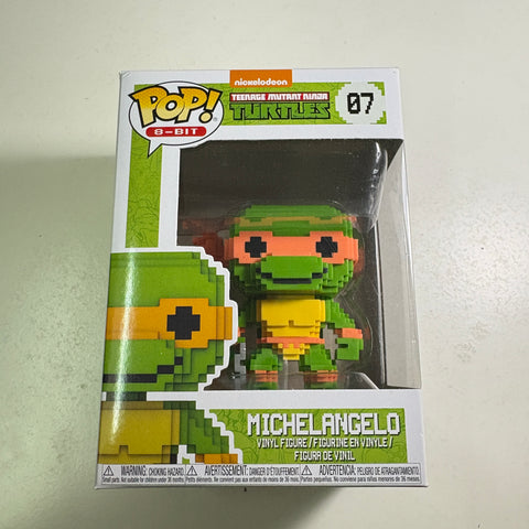 Michelangelo 8-BIT - Teenage Mutant Ninja Turtle TMNT Funko Pop Vinyl Figure (11.4 Cm L × 8.9 Cm W × 15.9 Cm H)