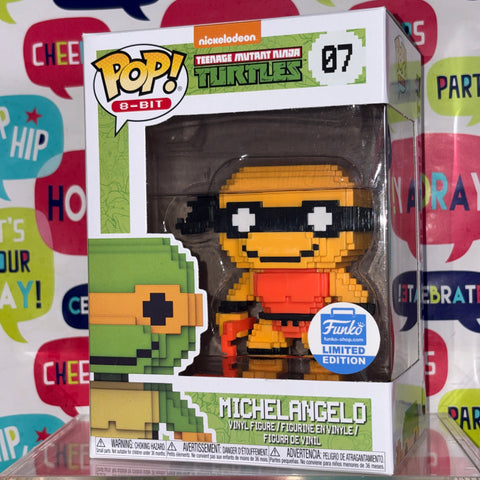 Michelangelo ORANGE 8-BIT - Teenage Mutant Ninja Turtle TMNT Funko Pop EXCLUSIVE Vinyl Figure (11.4 Cm L × 8.9 Cm W × 15.9 Cm H)