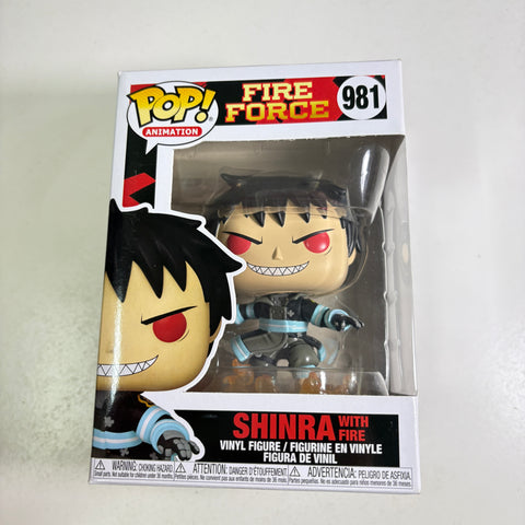 Shinra with Fire - Fire Force Funko Pop 981 Vinyl Figure