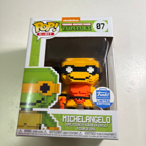 Michelangelo ORANGE 8-BIT - Teenage Mutant Ninja Turtle TMNT Funko Pop EXCLUSIVE Vinyl Figure (11.4 Cm L × 8.9 Cm W × 15.9 Cm H)