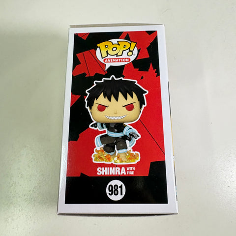 Shinra with Fire - Fire Force Funko Pop 981 Vinyl Figure