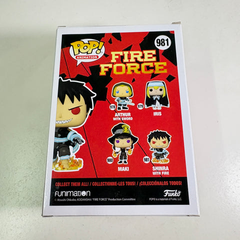Shinra with Fire - Fire Force Funko Pop 981 Vinyl Figure