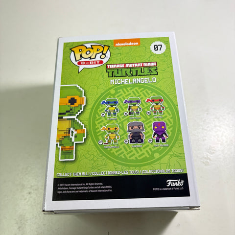 Michelangelo ORANGE 8-BIT - Teenage Mutant Ninja Turtle TMNT Funko Pop EXCLUSIVE Vinyl Figure (11.4 Cm L × 8.9 Cm W × 15.9 Cm H)