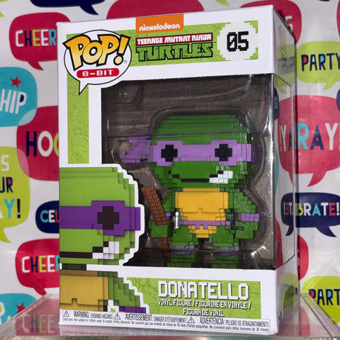 Donatello 8-BIT - Teenage Mutant Ninja Turtle TMNT Funko Pop 05 Vinyl Figure (11.4 Cm L × 8.9 Cm W × 15.9 Cm H)