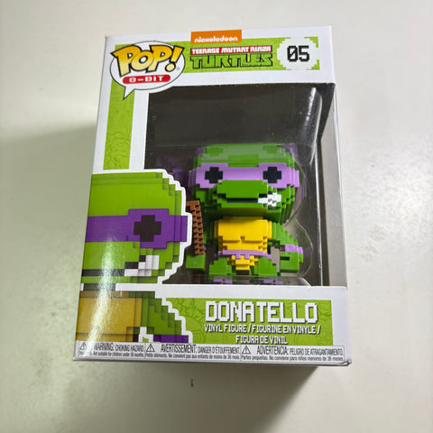 Donatello 8-BIT - Teenage Mutant Ninja Turtle TMNT Funko Pop 05 Vinyl Figure (11.4 Cm L × 8.9 Cm W × 15.9 Cm H)