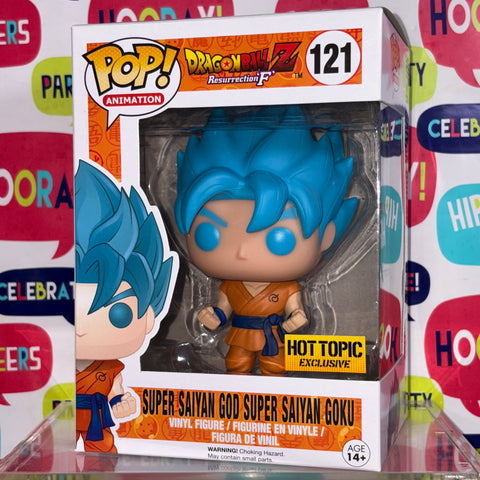 Dragon Ball Z - Goku (Super Saiyan God Super Saiyan) Funko Pop 121 Hot Topic Exclusive