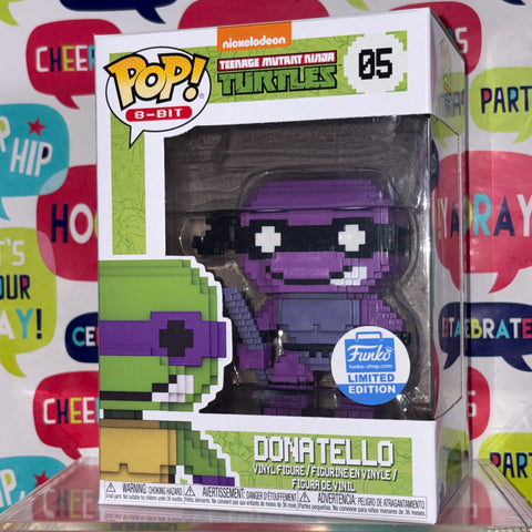 Donatello PURPLE 8-BIT - Teenage Mutant Ninja Turtles Funko Pop Exclusive Vinyl Figure (11.4 Cm L × 8.9 Cm W × 15.9 Cm H)