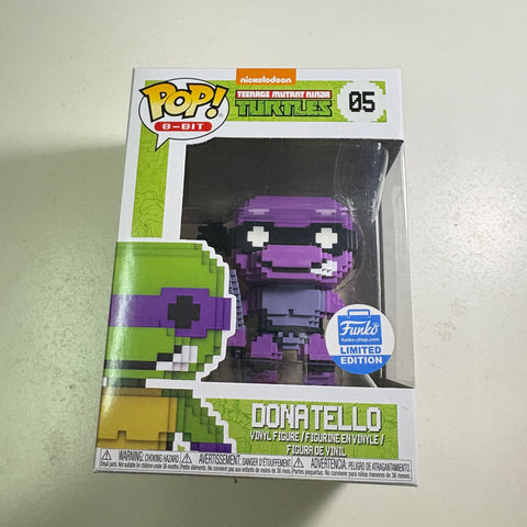 Donatello PURPLE 8-BIT - Teenage Mutant Ninja Turtles Funko Pop Exclusive Vinyl Figure (11.4 Cm L × 8.9 Cm W × 15.9 Cm H)