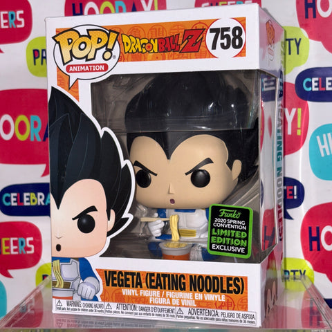 Dragon Ball Z - Vegeta (Eating Noodles) Funko Pop 758 Spring Convention 2020